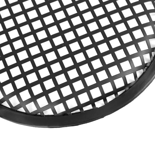 X AUTOHAUX 2pcs 8 Inch Black Car Audio Speaker Cover Metal Mesh Subwoofer Grill Horn Guard