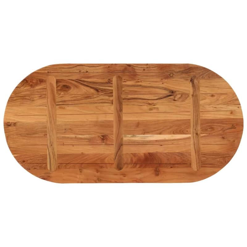 vidaXL Table Top Replacement Coffee Dining Room Furniture Oval Solid Wood