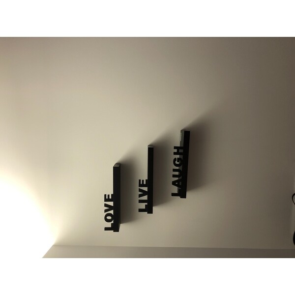 Live Laugh Love Wall Shelf Set Of 3 New Home Decor Wall Shelves