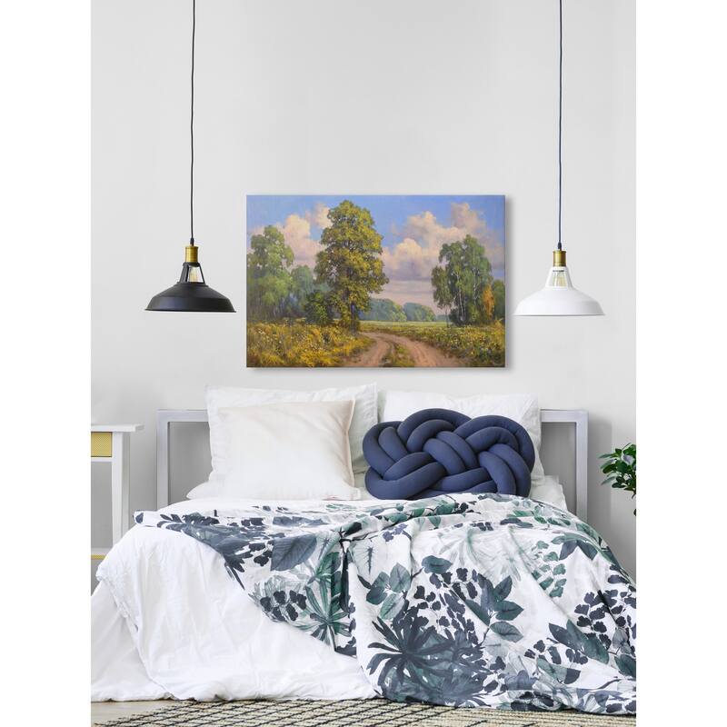 Smell the Wild Flowers Print on Wrapped Canvas