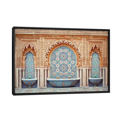 iCanvas "Moroccan Fountain" by Karen Mandau Framed Canvas Print