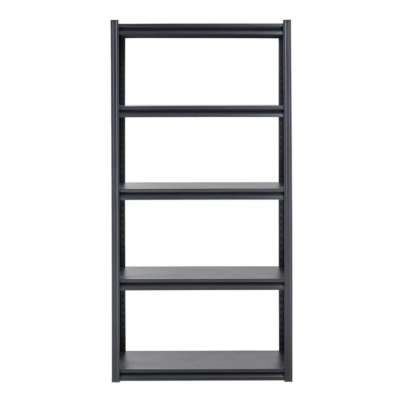 Black Steel Adjustable Garage Shelves, 3000 lbs Heavy-Duty Rack