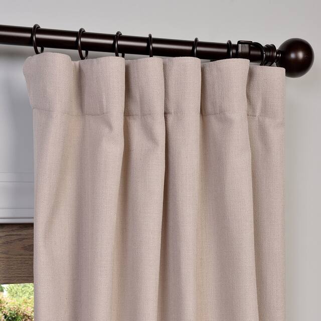 Heavy Faux Linen Single Curtain (1 Panel)