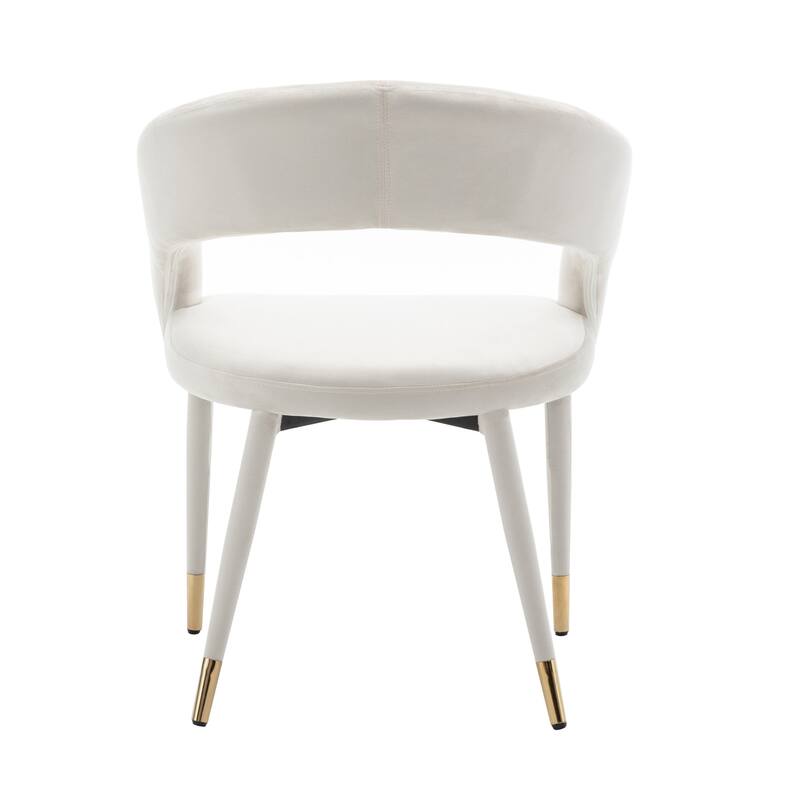 Porthos Home Xan Velvet Upholstered Dining Chair with Velvet Covered Iron Legs
