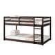 preview thumbnail 24 of 33, Twin over Twin Size Solid Rubber Wooden Loft Bed with Ladder, Platform of Strengthened Slats