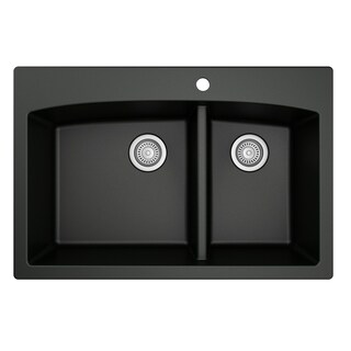 Karran Drop-In Quartz Double Bowl Kitchen Sink