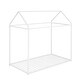 preview thumbnail 7 of 26, Twin Size Metal House Frame Platform Bed with Floor for Kids, Boys and Girls