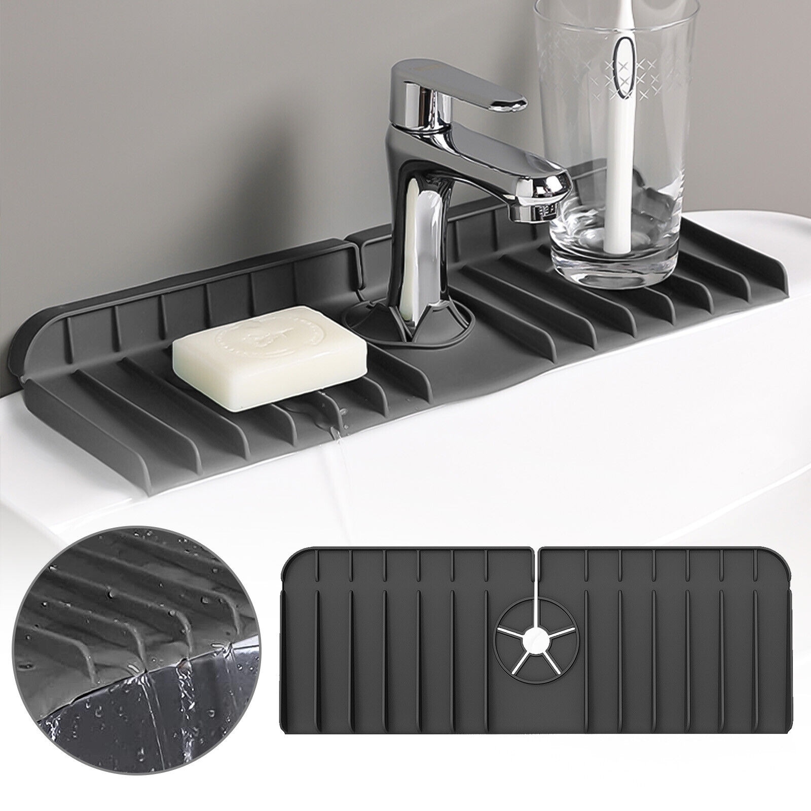 Silicone Faucet Drain Pad & Splash Guard - On Sale - Bed Bath & Beyond -  39581613