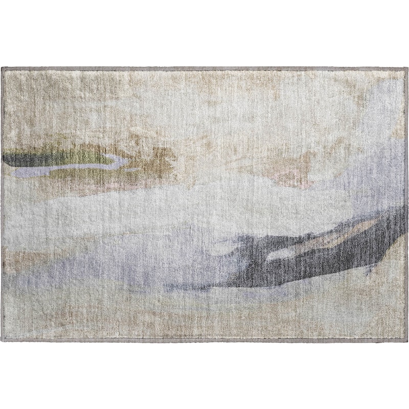 Premium Washable Super Soft Abstract Brushstrokes Mayfield Rug