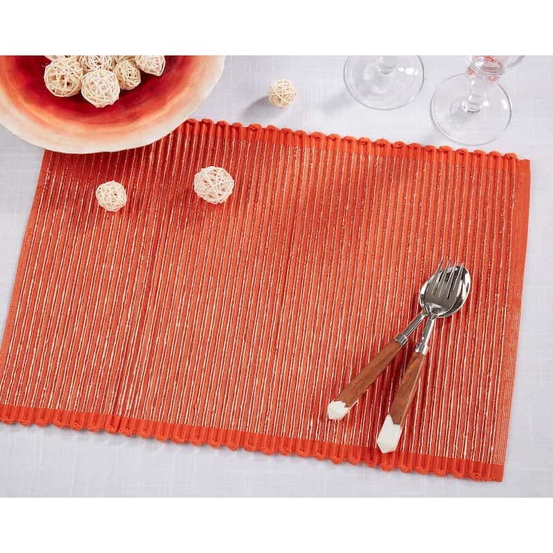 Shiny Chic Shimmer Stripe Placemat (Set of 4)