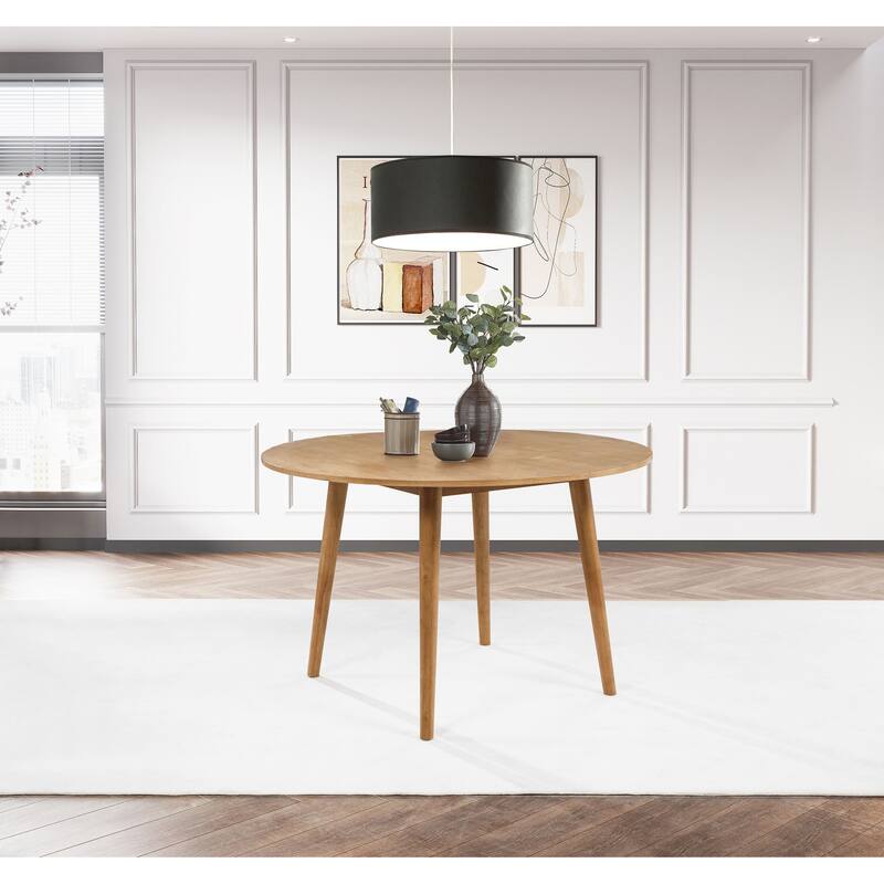 Andrews 48-inch Round Wood Dining Room Table Light Ash