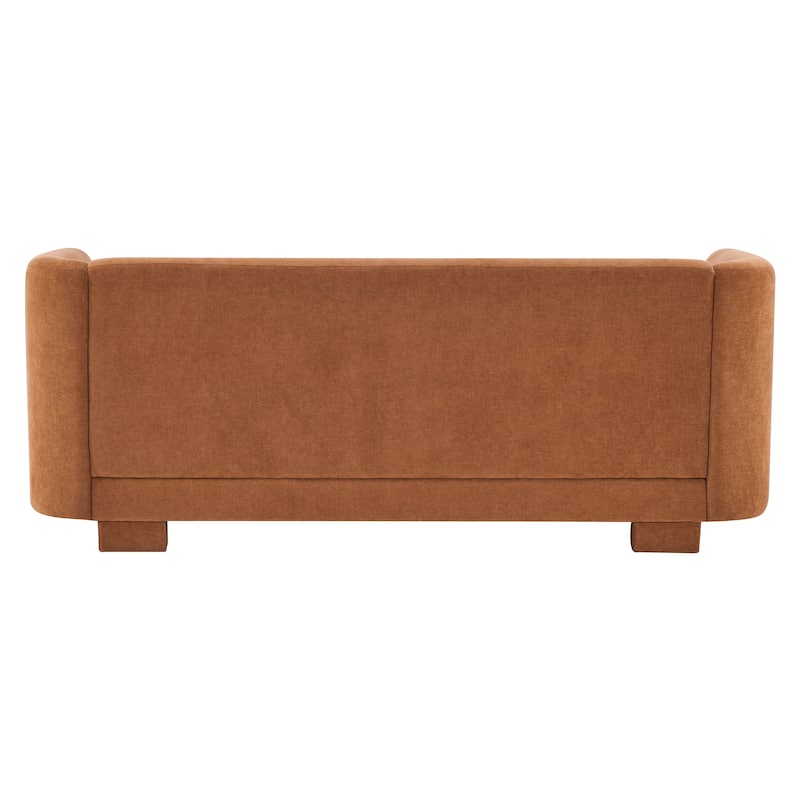 Christopher Knight Home - Modern Upholstered 77.56" 3-Seat Sofa with Geometric Block Arms
