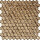 preview thumbnail 2 of 0, Apollo Tile 10 pack 10.8-in x 11.5-in Glossy Gold Hexagon Honed Glass Mosaic Floor and Wall Tile (8.63 Sq ft/case)