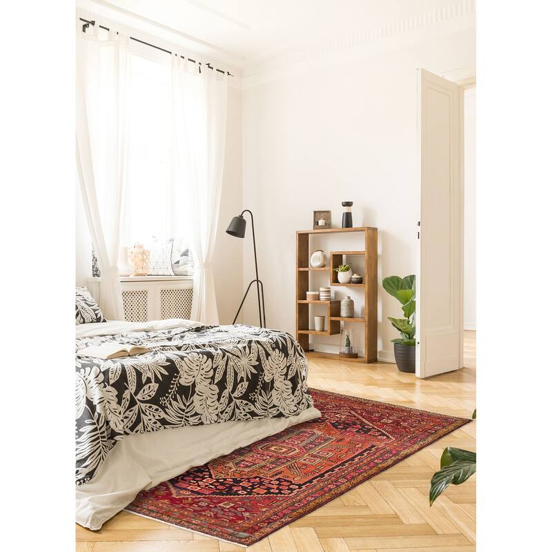 ECARPETGALLERY Hand-knotted Anadol Orange Wool Rug - 4'4 x 7'3