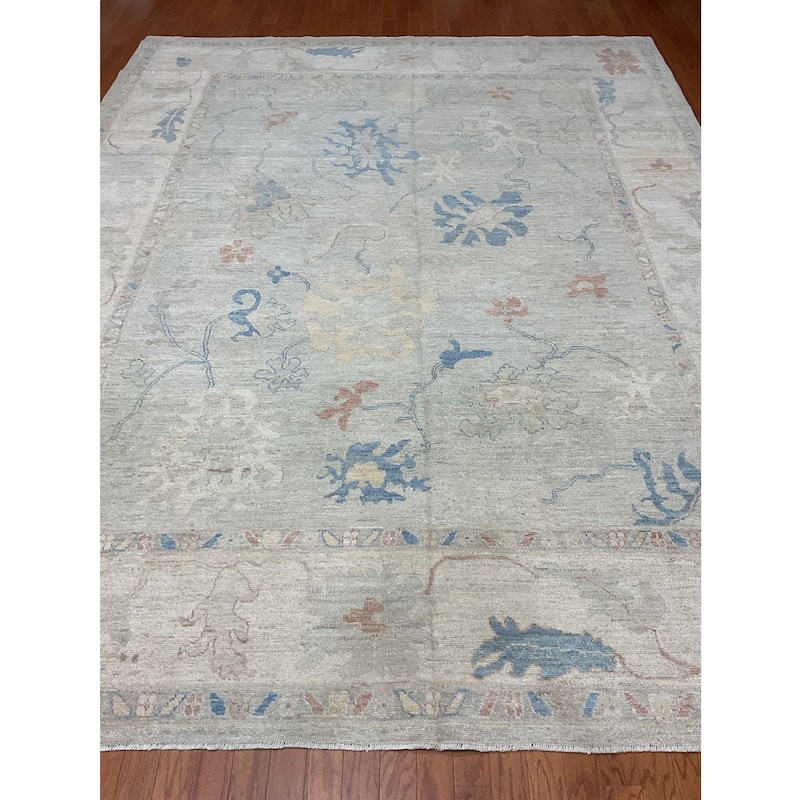 HERAT ORIENTAL Handmade Oushak Wool Rug - 9'3" x 11'10"