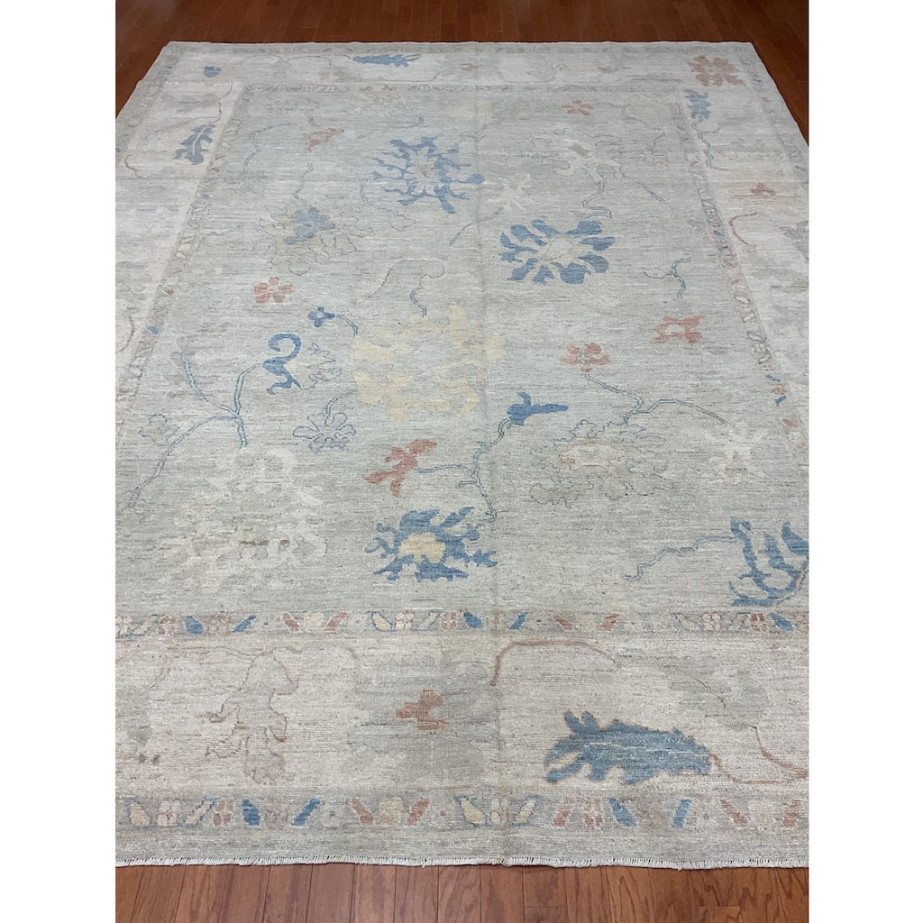 HERAT ORIENTAL Handmade Oushak Wool Rug - 9'3" x 11'10"