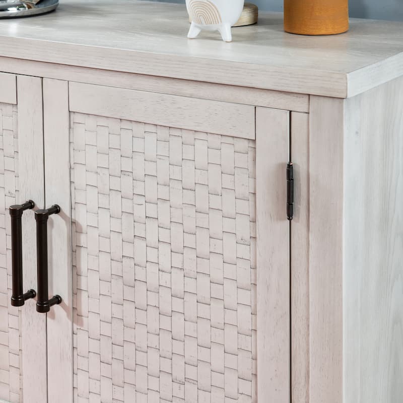 Dudley Wood 2-Door Adjustable Accent Cabinet
