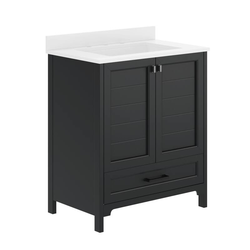 Bathroom Vanity with Undermount Sink, Cabinet, and Drawer