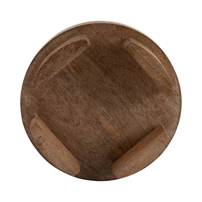 Sagebrook Home Neutral Farmhouse Wood Riser Tray