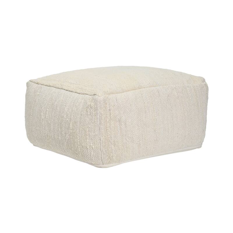 Villa by Classic Home Halter 22" Woven Jute Pouf