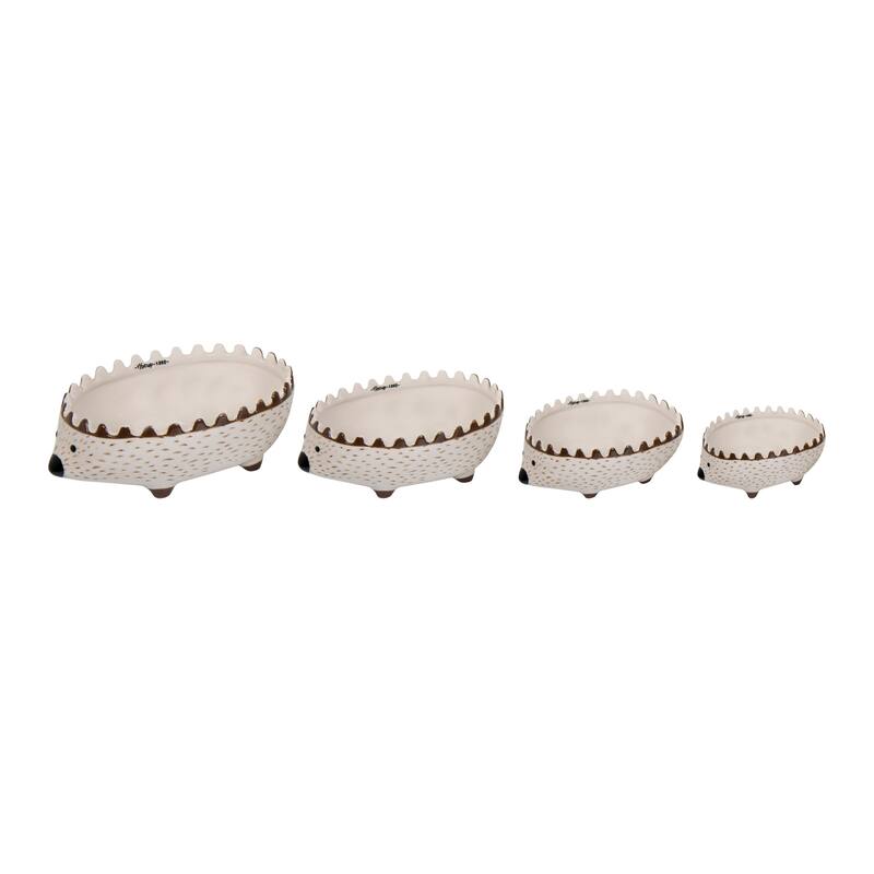 Hand Painted Stoneware Hedgehog Measuring Cups (Set of 4 Sizes)