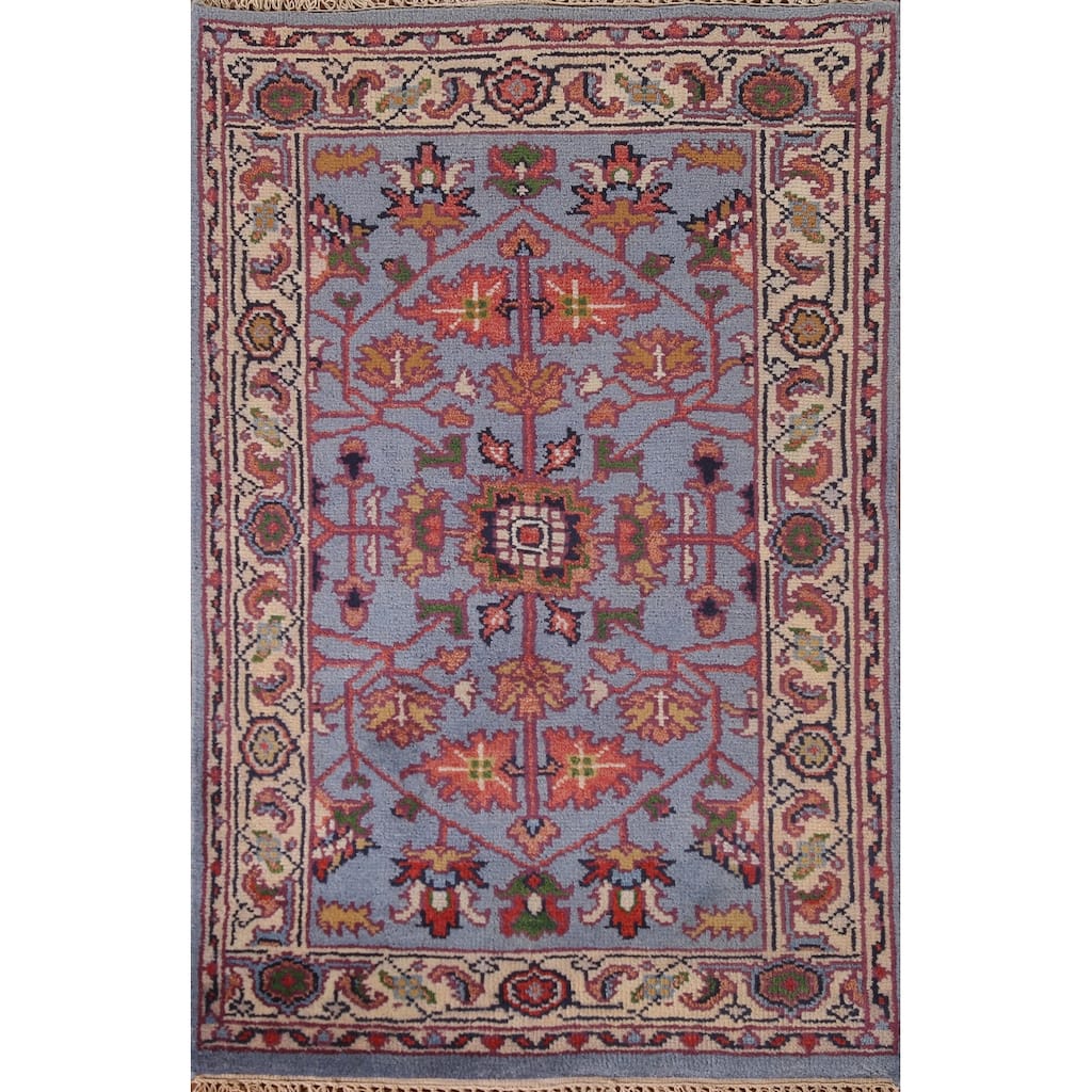 Heriz Serapi Oriental Accent Rug Handmade Wool Carpet - 3'0"x 4'11"