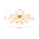 preview thumbnail 28 of 26, Modern 11-Light Frosted Glass Globe Wavy Arm Sputnik Semi-flush Mount
