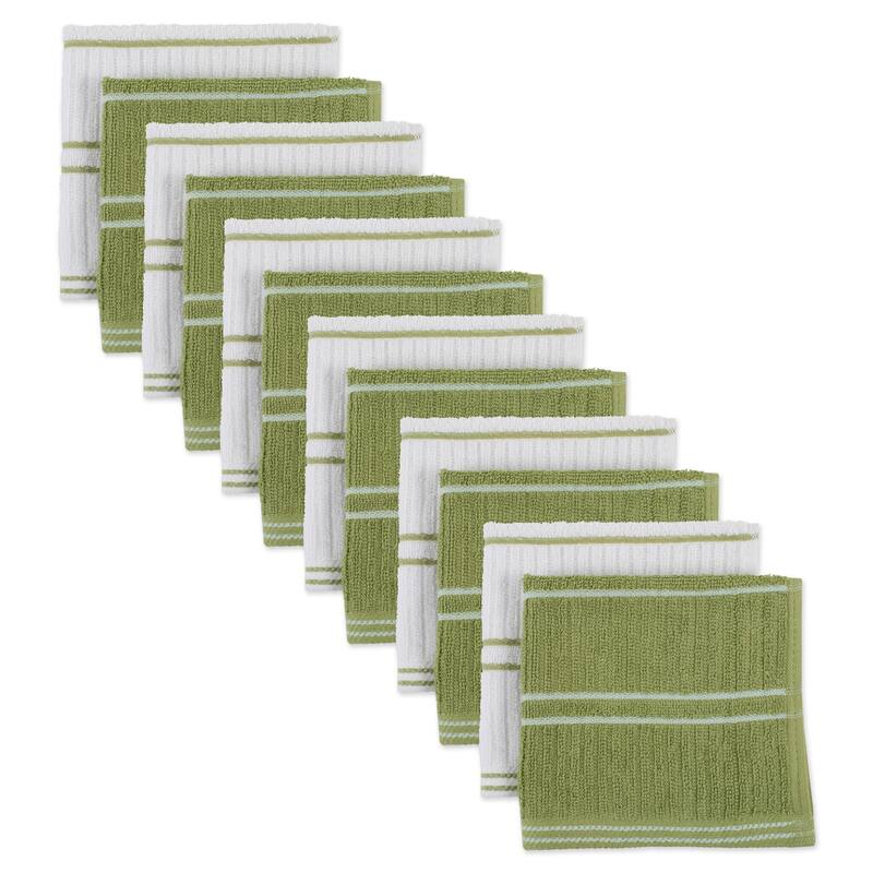 J&M Ribbed Terry Dishcloth (Set of 12)