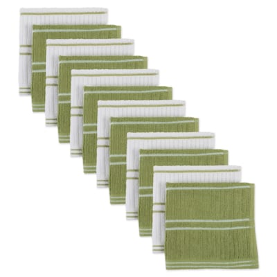 J&M Ribbed Terry Dishcloth (Set of 12)