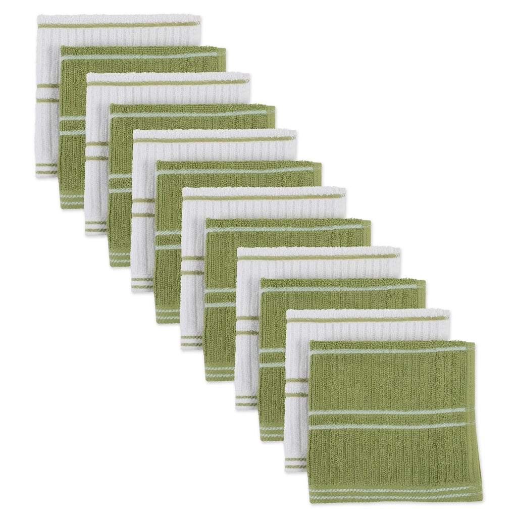 J&M Ribbed Terry Dishcloth (Set of 12)