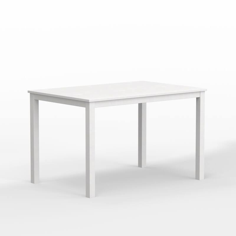 5-Piece Dining Set, 48" Rectangle Wood Table and Spindle Chairs