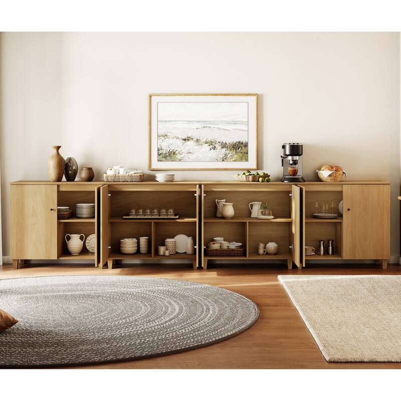 Sideboards Buffet Cabinets with Doors for Dining Room, 32.4"H