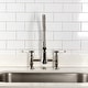 preview thumbnail 4 of 29, Kingston Brass Essex Double-Handle Wall-Mount Pre-Rinse Bridge Kitchen Faucet