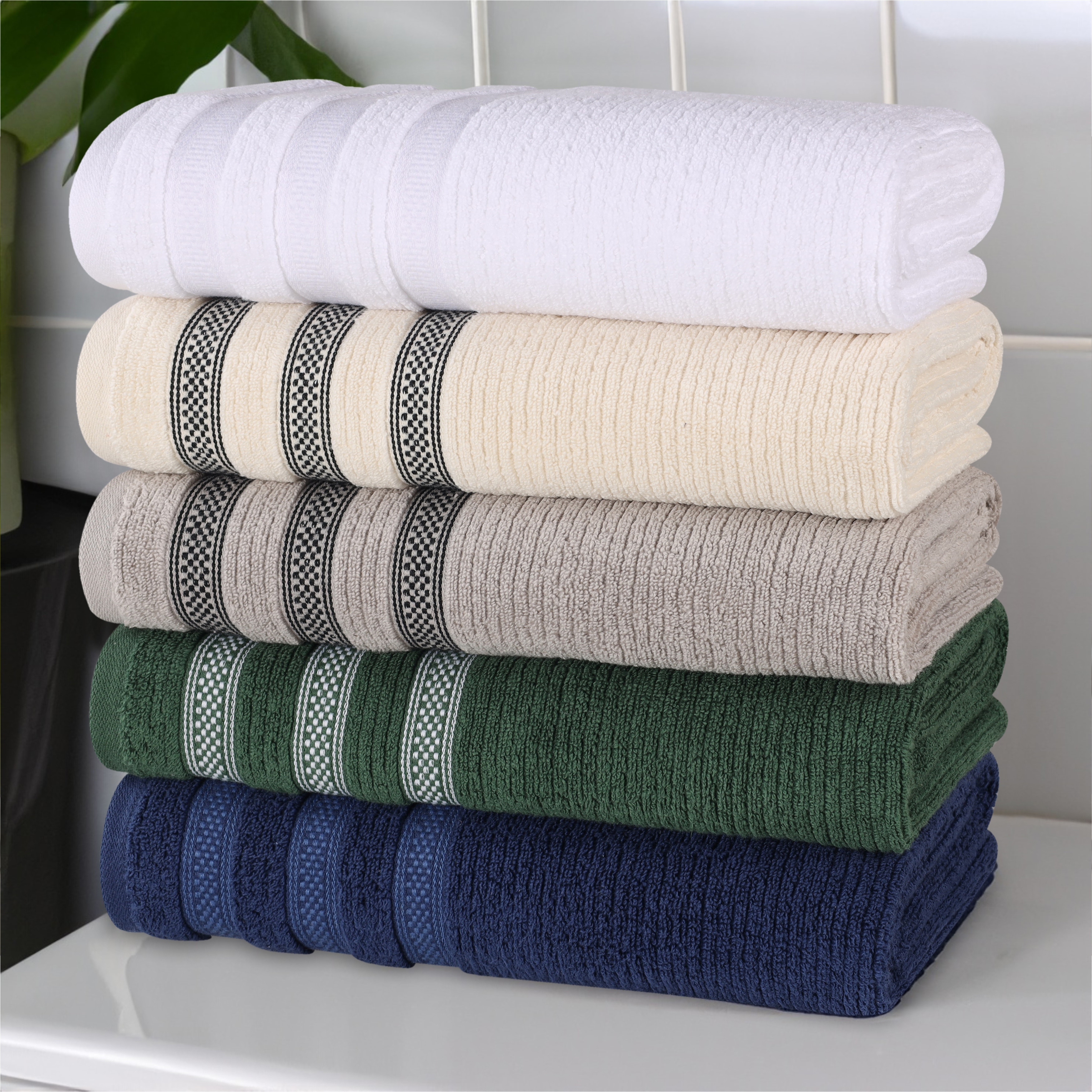 Egyptian Cotton Towels Luxury Bathroom Towels Zero Twist Hand
