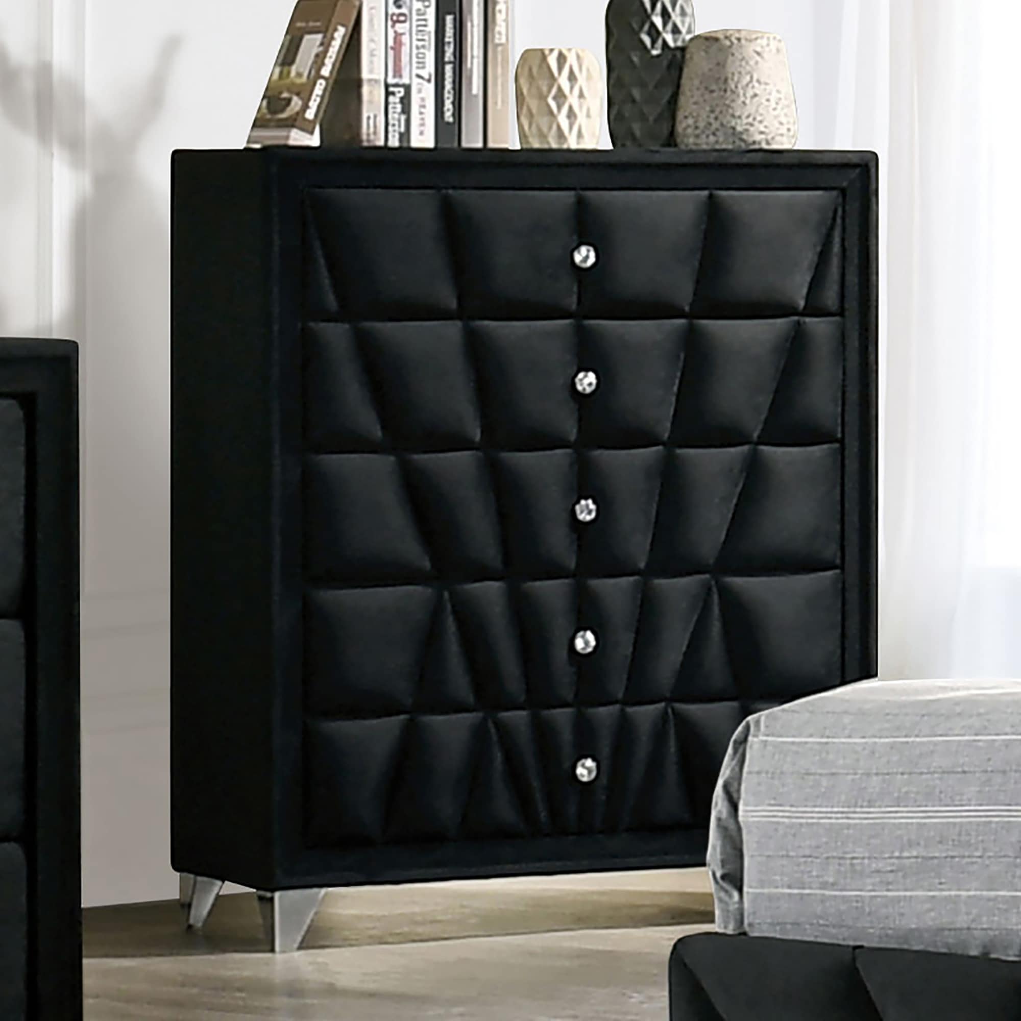 Black Chrome Finish Dressers Bed Bath Beyond