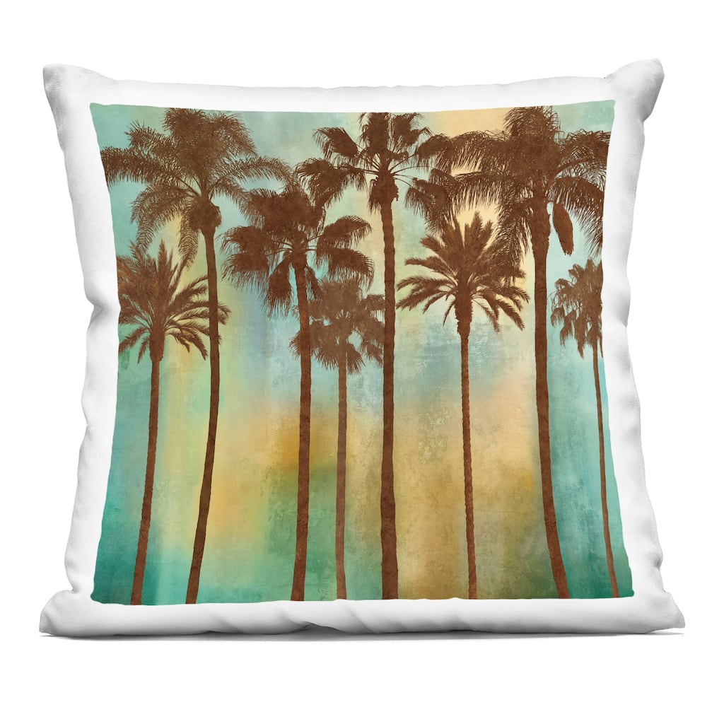 Stupell Looming Palms on Gradient Decorative Printed Throw Pillow Design by John Seba