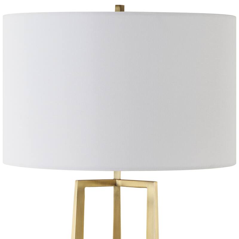 Uttermost Crossroads Brass Table Lamp - 32.5'' H X 16'' W X 16'' D
