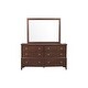 preview thumbnail 4 of 6, Bedroom Furniture Dark Cherry Finish Wooden Furniture