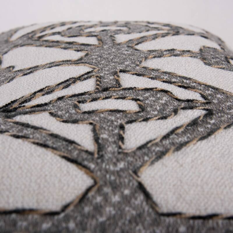 Rizzy Collection Natural Geometric Modern Throw Pillow