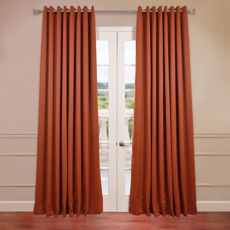 Exclusive Fabrics Extra Wide Room Darkening Grommet Curtain Panel - 100 x 108