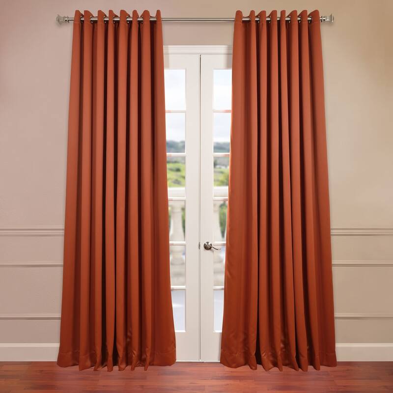 Exclusive Fabrics Extra Wide Room Darkening Grommet 96-inch Curtain (1 Panel)
