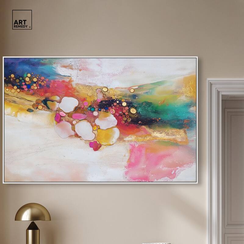 Vibrant Dabs II Canvas by Art Remedy