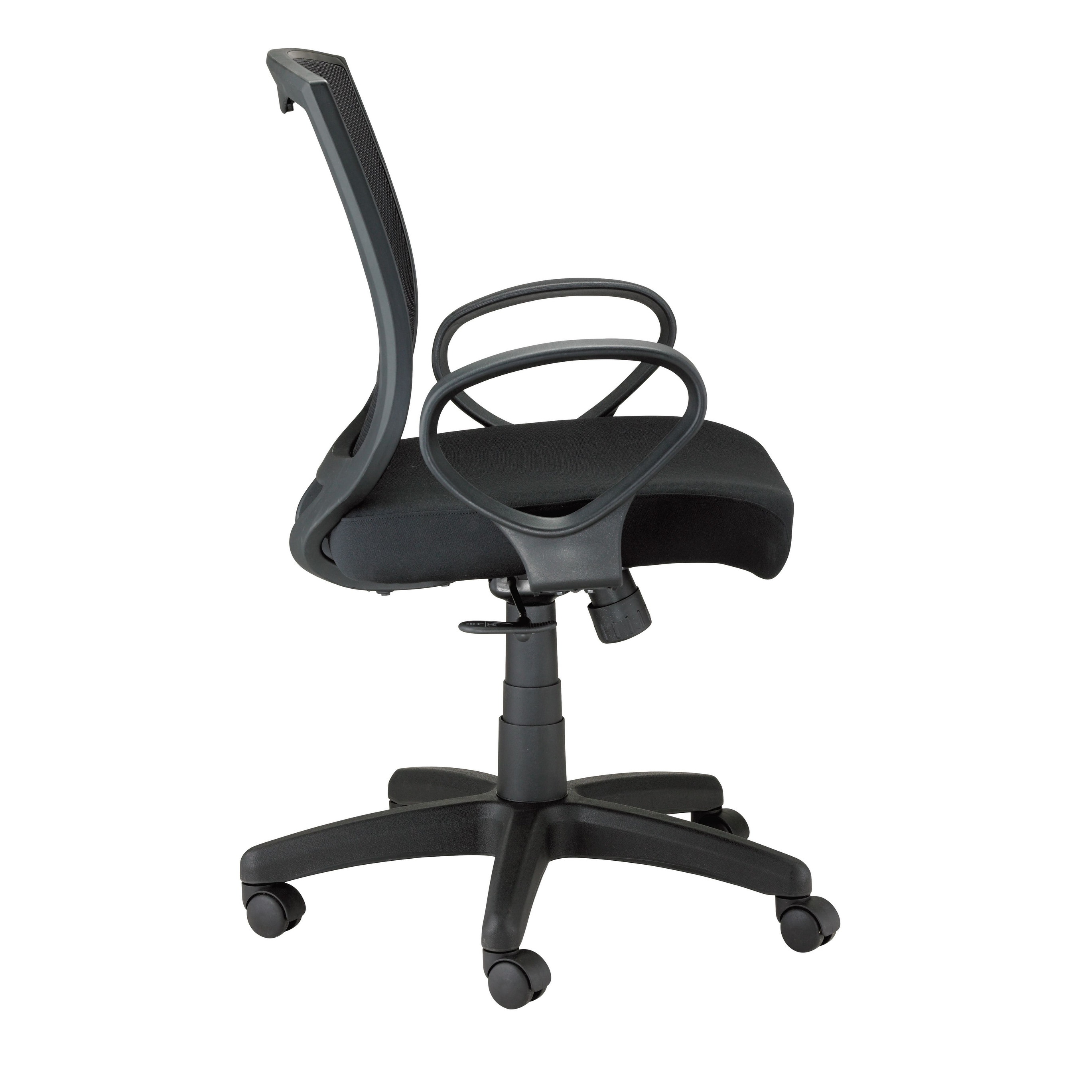 Eurotech Seating Maze Swivel Task Chair, Black Mesh and Fabric
