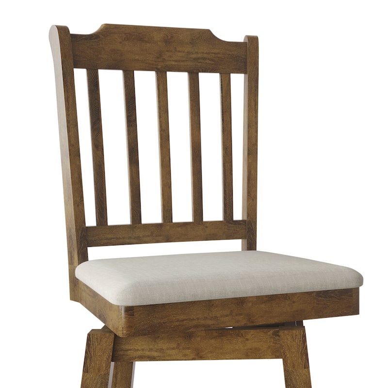 CraftPorch Classic Swivel Counter Chairs with Round Table