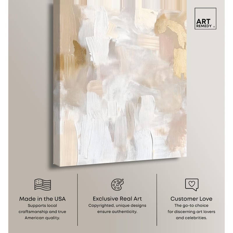 Beige and Cream II Canvas by Art Remedy, Gallery Wrapped