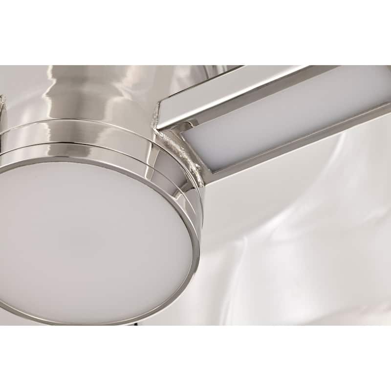 Edmond - 14 Inch LED Semi Flush - Polished Nickel with Clear Glass - Polished Nickel