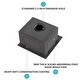 preview thumbnail 7 of 18, Black Stainless Steel Single Bowl Drop-in Kitchen Sink with Rinse Grid