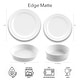 preview thumbnail 4 of 2, Abode Homewares Edge Matte Melamine Dinner Plate - White - 10.5" - Set of 6