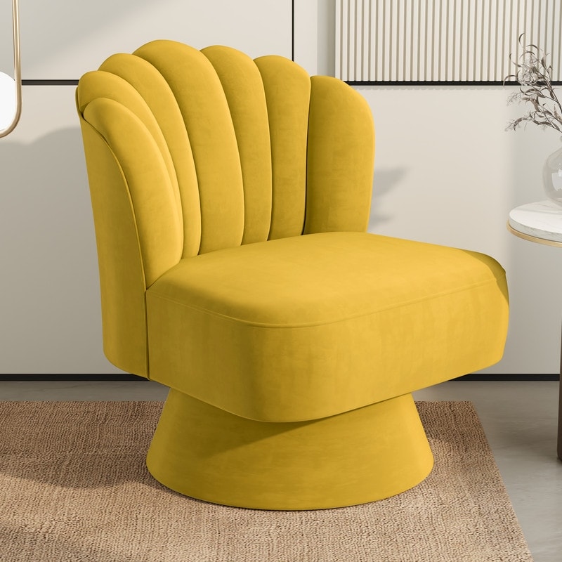 Armless swivel accent chair sales