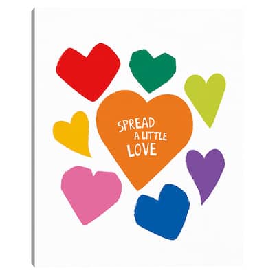 Spread a Little Love Canvas Art Print